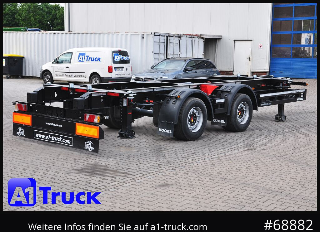 Remolque portacontenedore/ Intercambiable KOEGEL ZW 18  BDF, Midi Tandem 1120 +1320, SOFORT