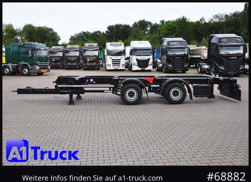 Remolque portacontenedore/ Intercambiable KOEGEL ZW 18  BDF, Midi Tandem 1120 +1320, SOFORT