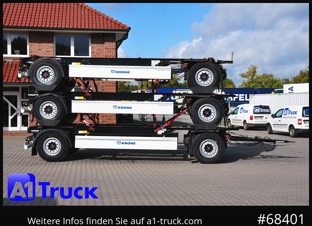 Remolque portacontenedore/ Intercambiable KRONE 3 er Paket Standard BDF, Bj  2017  SAF Achse