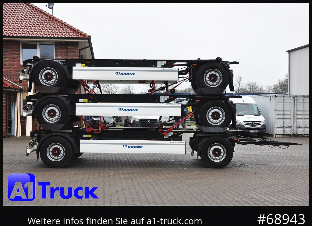 Remolque portacontenedore/ Intercambiable KRONE 3 er Paket Standard BDF, Bj  2017  SAF Achse