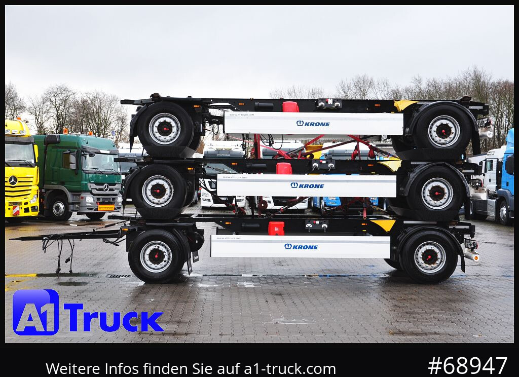 Remolque portacontenedore/ Intercambiable KRONE 3 er Paket Standard BDF, Bj  2017  SAF Achse