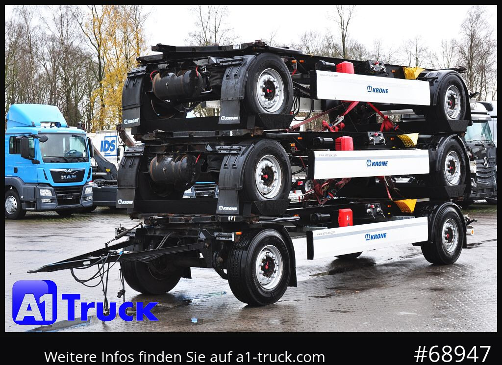 Remolque portacontenedore/ Intercambiable KRONE 3 er Paket Standard BDF, Bj  2017  SAF Achse