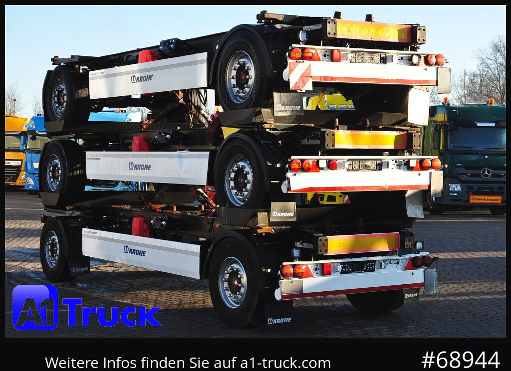 Remolque portacontenedore/ Intercambiable KRONE 3 er Paket Standard BDF, Bj  2017  SAF Achse