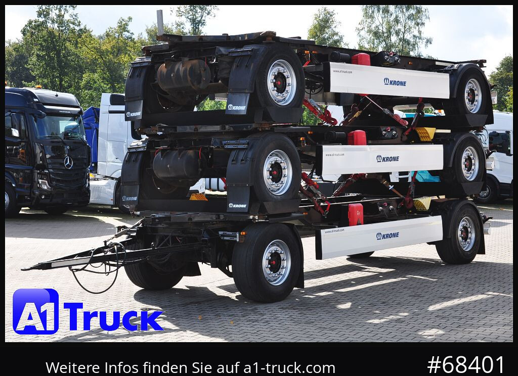 Remolque portacontenedore/ Intercambiable KRONE 3 er Paket Standard BDF, Bj  2017  SAF Achse