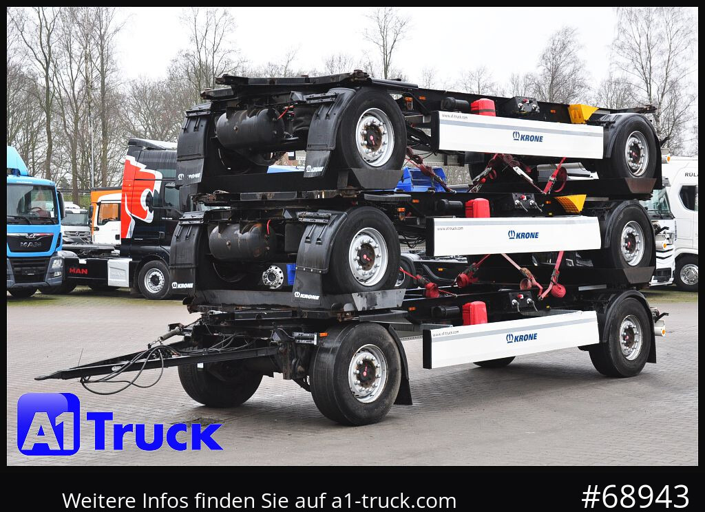 Remolque portacontenedore/ Intercambiable KRONE 3 er Paket Standard BDF, Bj  2017  SAF Achse