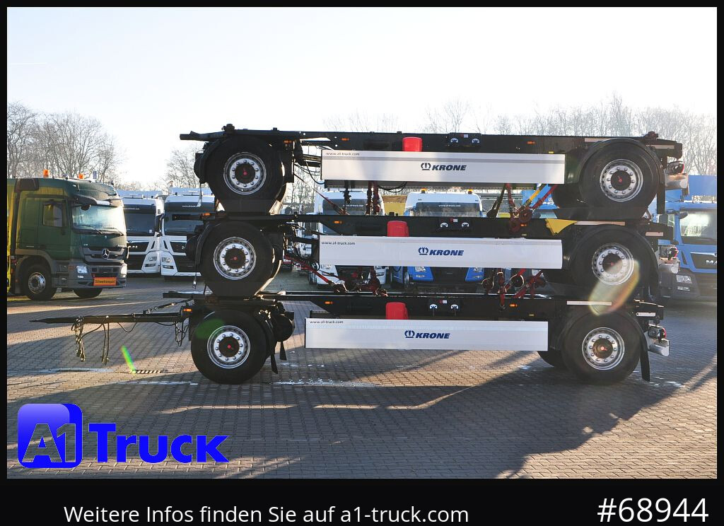 Remolque portacontenedore/ Intercambiable KRONE 3 er Paket Standard BDF, Bj  2017  SAF Achse