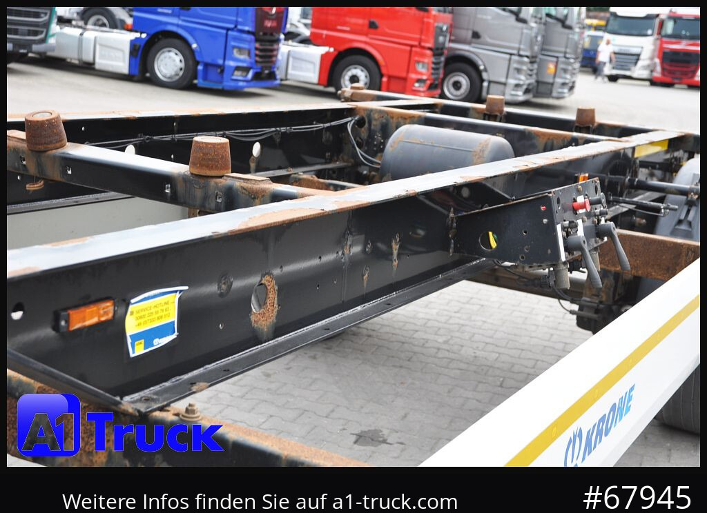 Remolque portacontenedore/ Intercambiable KRONE AZ 18, Standard BDF, 1 Vorbesitzer, BPW