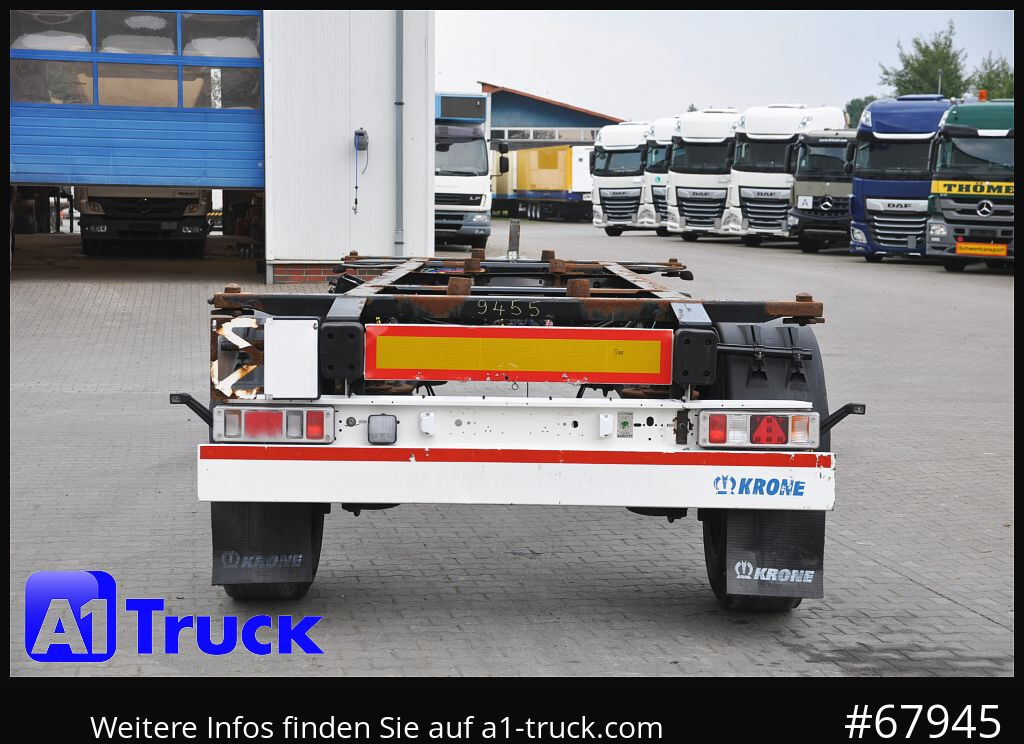Remolque portacontenedore/ Intercambiable KRONE AZ 18, Standard BDF, 1 Vorbesitzer, BPW