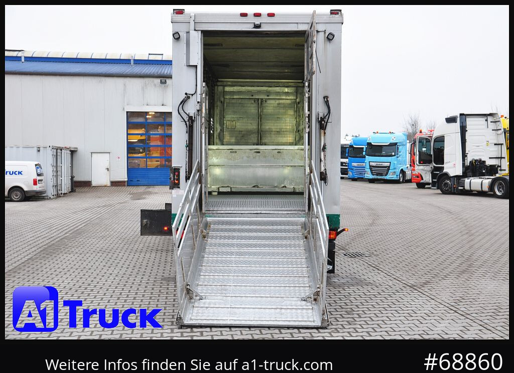 Remolque transporte de ganado MENKE Menke-Janzen 3 Stock, Hubdach, durchlader,