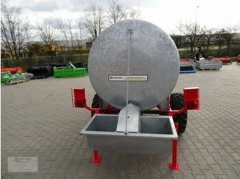 Remolque cisterna, Remolque agrícola nuevo Vemac Wasserwagen 1250 Liter Wassertank Weidefass Wasserfass NEU: foto 3