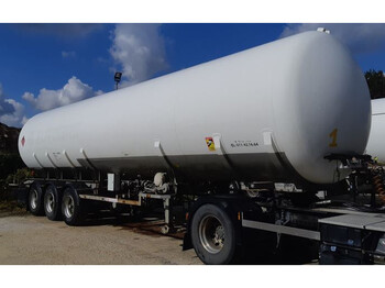 Semirremolque cisterna Burg Gas trailer 54500 liters (27 ton) 3 assen Gas, LPG, GPL, GAZ, Propane, Butane ID 3.129.  Tankcode P25BN with counter: foto 1