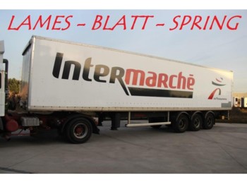 Caja cerrada semirremolque Trouillet 3-ESSIEUX LAMES - 13m60 - STEEL SPRING