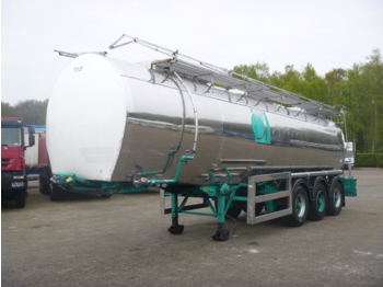 Semirremolque cisterna para transporte de substancias químicas Crane Fruehauf Chemical tank inox 30m3/1 comp: foto 1
