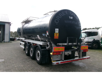 Semirremolque cisterna para transporte de betún Crossland Bitumen tank inox 33 m3 / 1 comp + compressor + ADR L4BN: foto 3