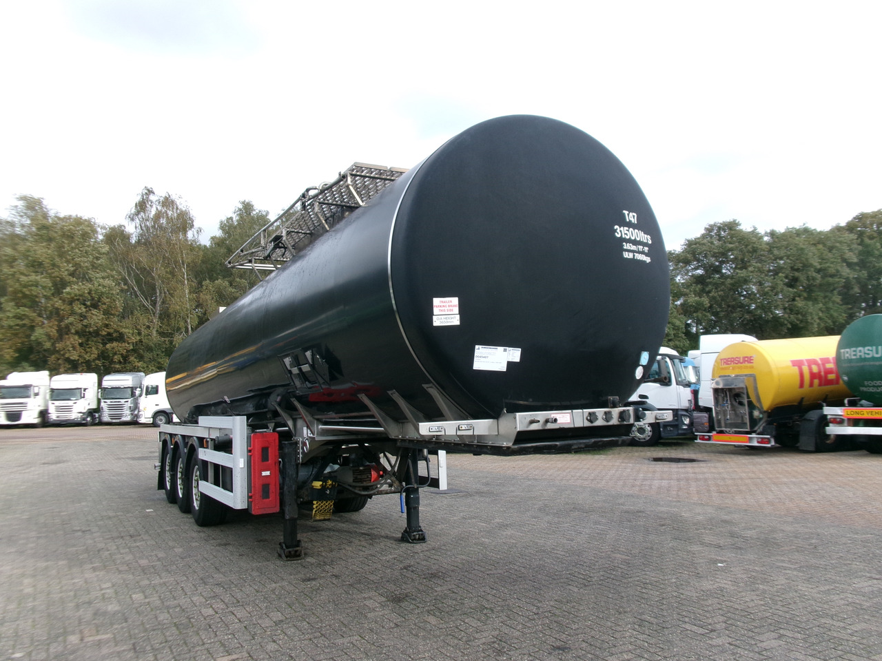 Semirremolque cisterna para transporte de betún Crossland Bitumen tank inox 33 m3 / 1 comp + compressor + ADR L4BN: foto 2