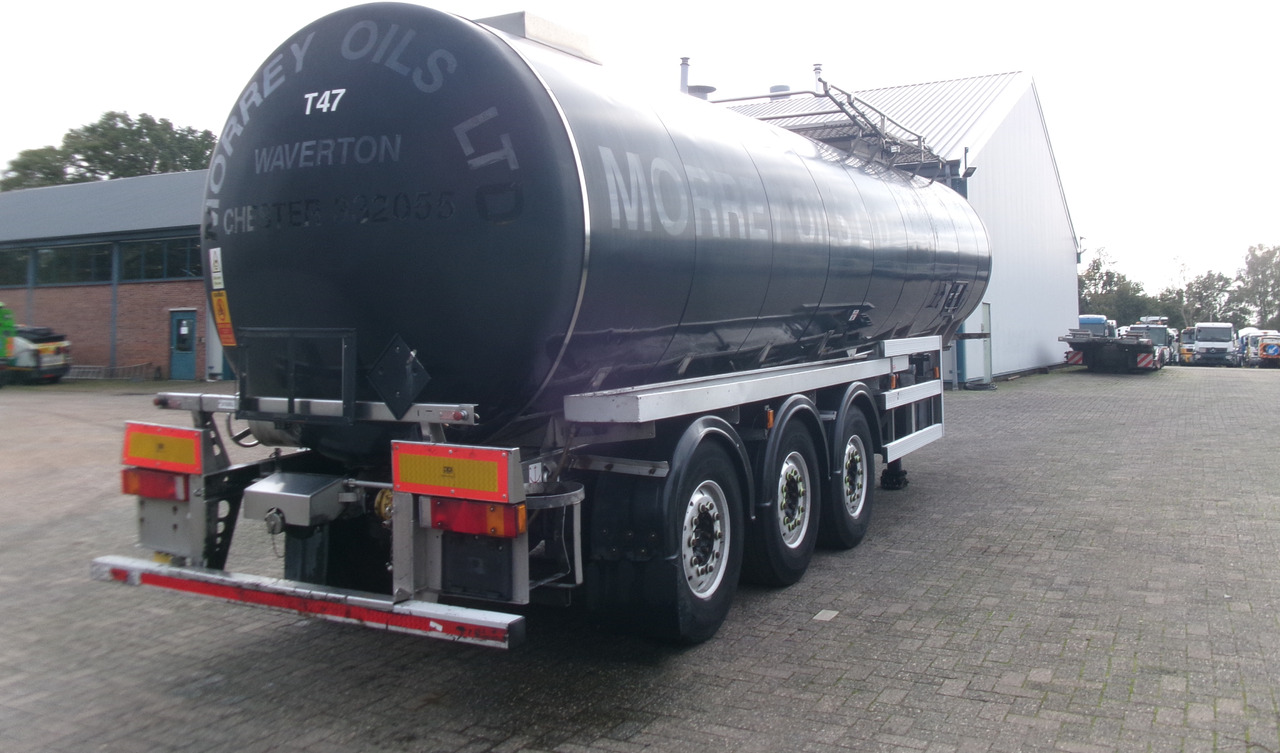 Semirremolque cisterna para transporte de betún Crossland Bitumen tank inox 33 m3 / 1 comp + compressor + ADR L4BN: foto 4