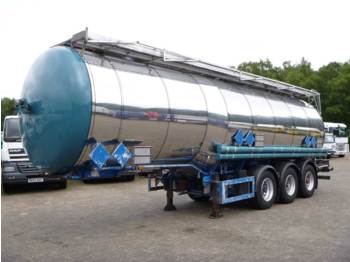 Semirremolque cisterna para transporte de substancias químicas Feldbinder Chemical tank inox 37 m3 / 3 comp: foto 1