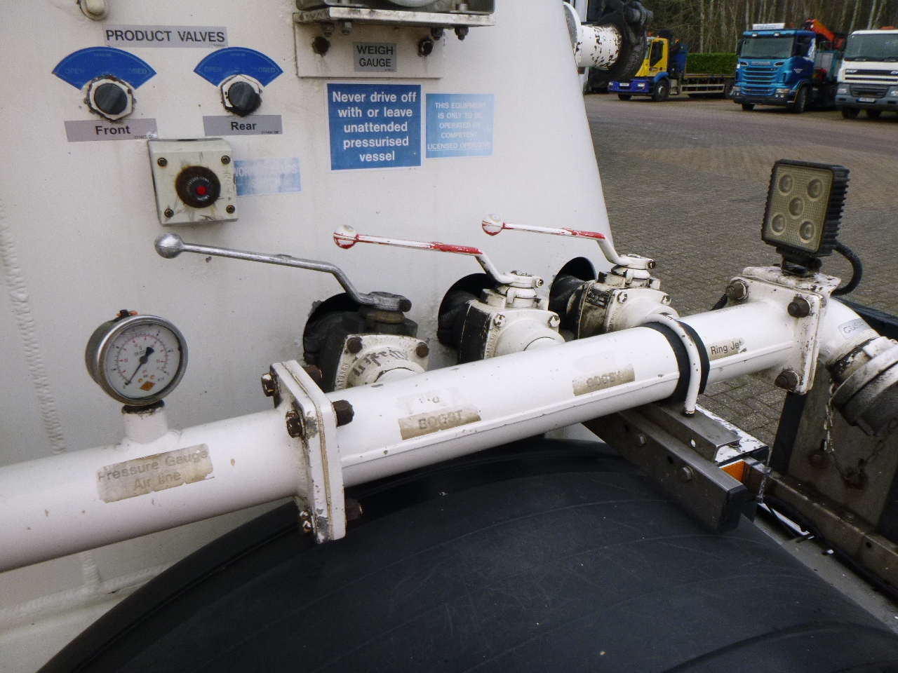 Semirremolque cisterna para transporte de harina Feldbinder Powder tank alu 36 m3 / 1 comp: foto 12