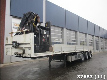 Semirremolque plataforma/ Caja abierta Floor FLO-17-30H2 Hiab 33 ton/meter rijdbare Kran: foto 1