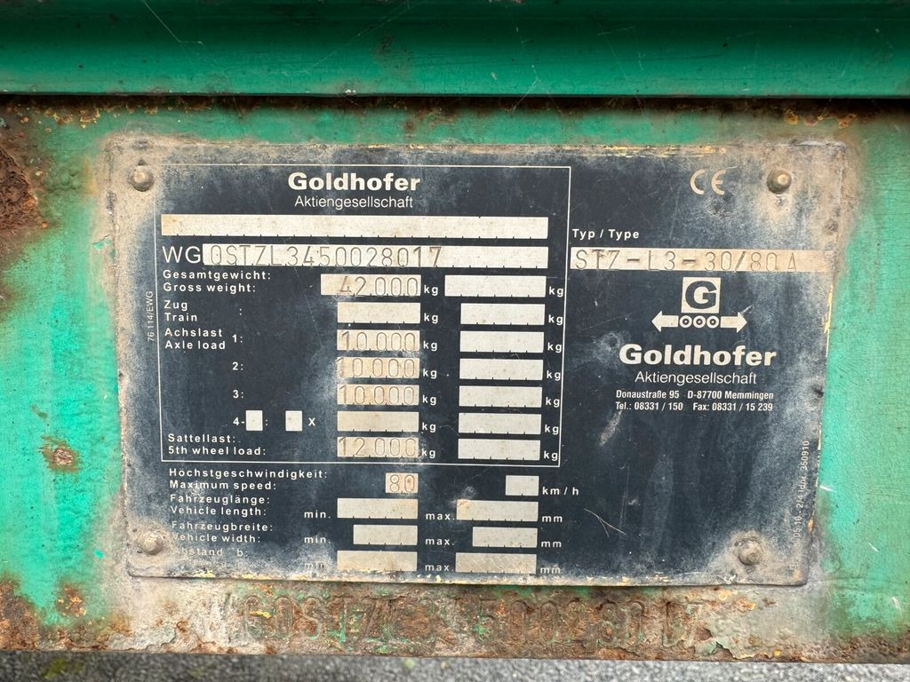 Semirremolque góndola rebajadas Goldhofer STN L3-30/80 A Tieflader ausziehbar: foto 13