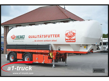Semirremolque cisterna para transporte de silos Heitling - Siloauflieger,7 Kammern,48m³, Futter,: foto 1