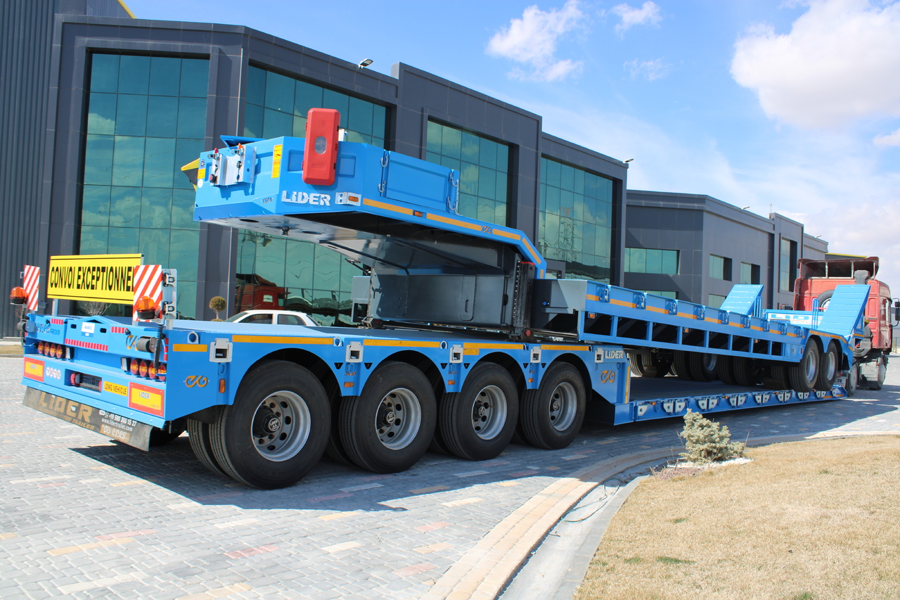 Semirremolque góndola rebajadas para transporte de equipos pesados nuevo LIDER 2024 READY IN STOCK UNUSED FRONT LOADING: foto 14