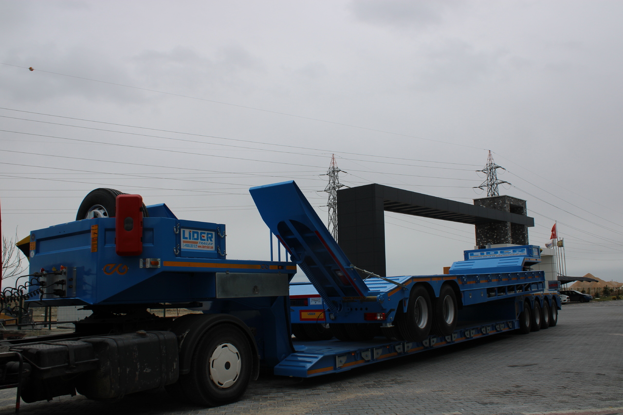 Semirremolque góndola rebajadas para transporte de equipos pesados nuevo LIDER 2024 READY IN STOCK UNUSED FRONT LOADING: foto 21