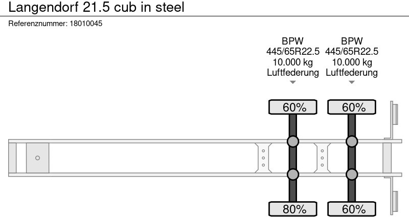 Semirremolque volquete Langendorf 21.5 cub in steel: foto 12
