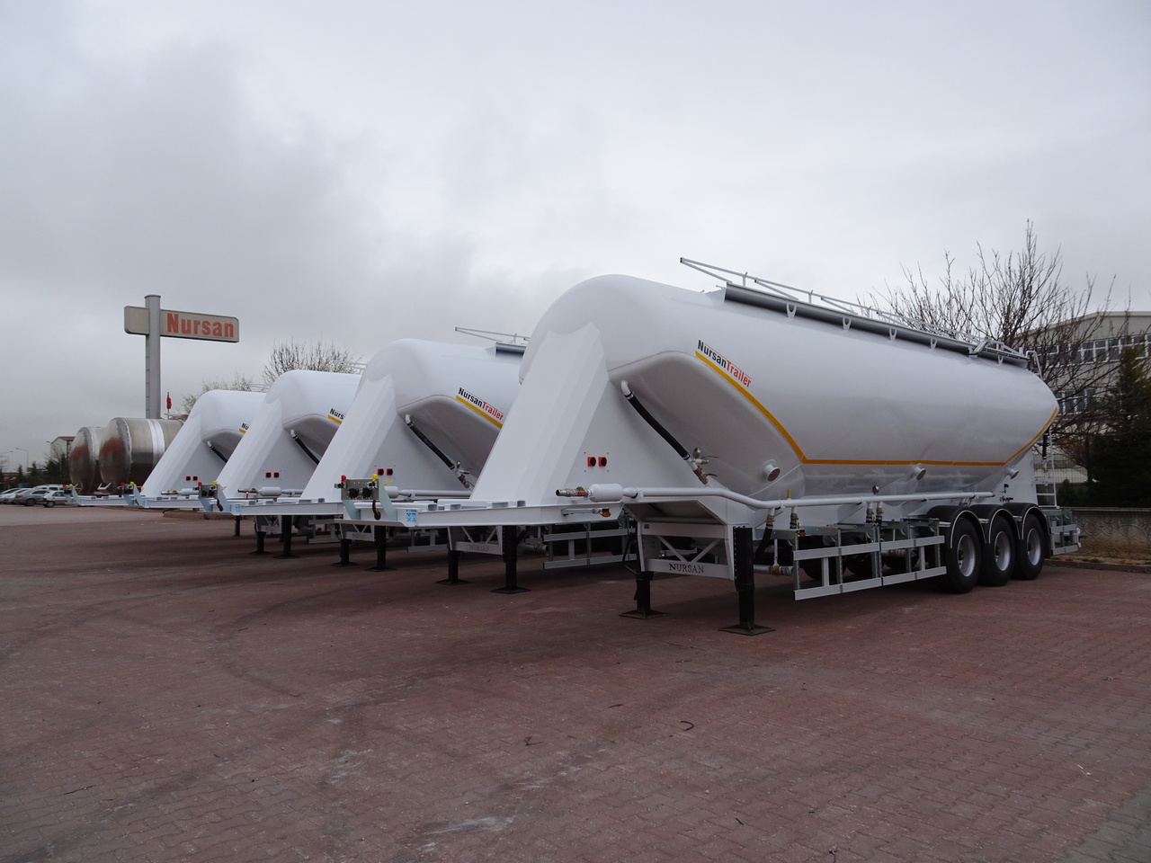 Semirremolque silo para transporte de cemento nuevo NURSAN Steel W Type Silo: foto 11