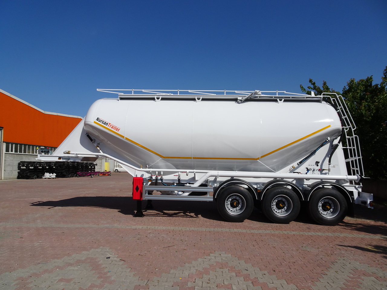 Semirremolque silo para transporte de cemento nuevo NURSAN Steel W Type Silo: foto 6