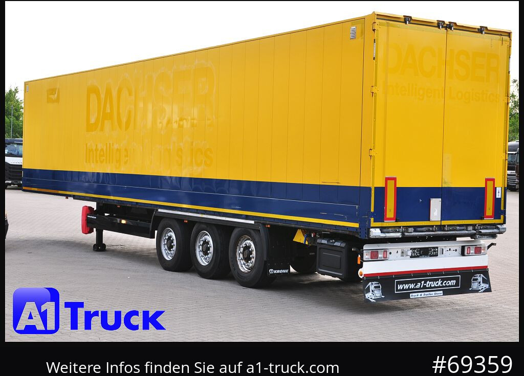 Semirremolque caja cerrada KRONE SDK 27, Koffer, Textil, 1 Vorbesitzer, Doppelstock