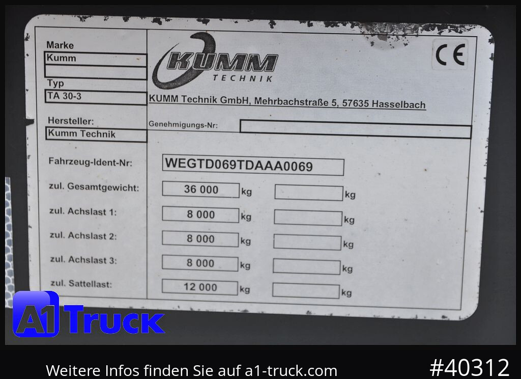 Semirremolque cisterna SCHWARTE JANSKY Kumm TA 30/3, 30m³, Gülle, Gärreste, Lenkachse