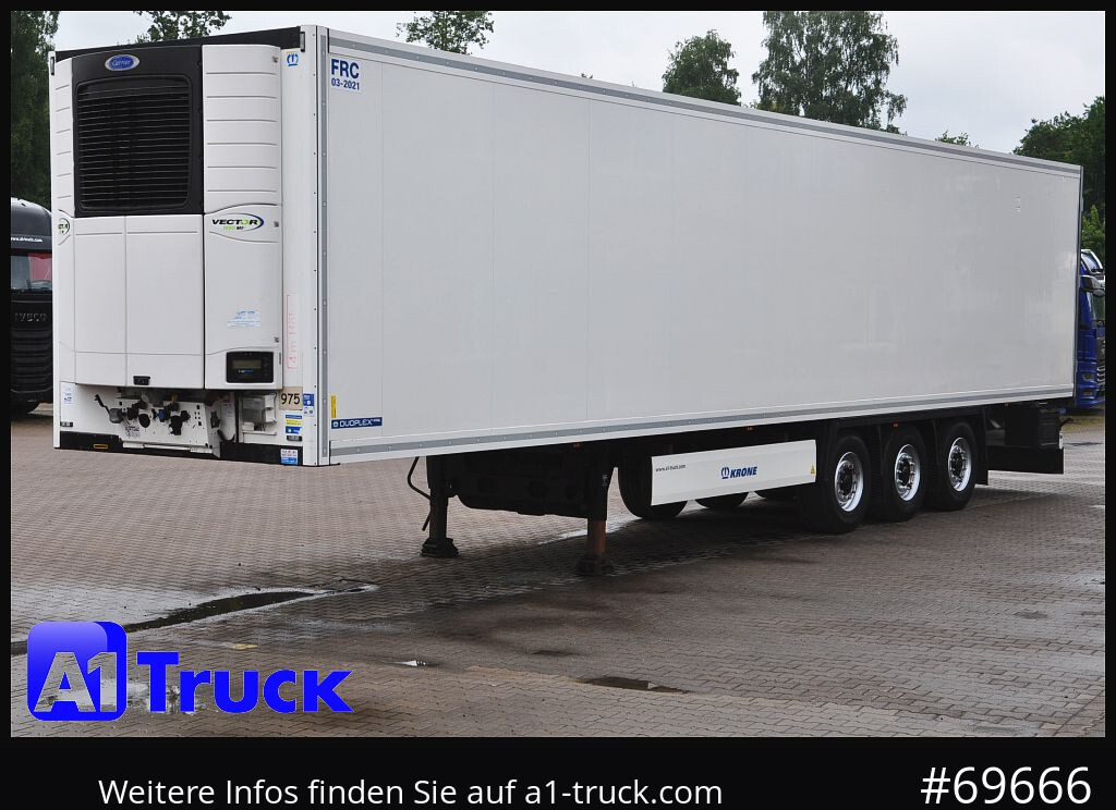 Semirremolque frigorífico KRONE SDR 27 Carrier 1950MT Multitemp, liftachse, Blumenbreit