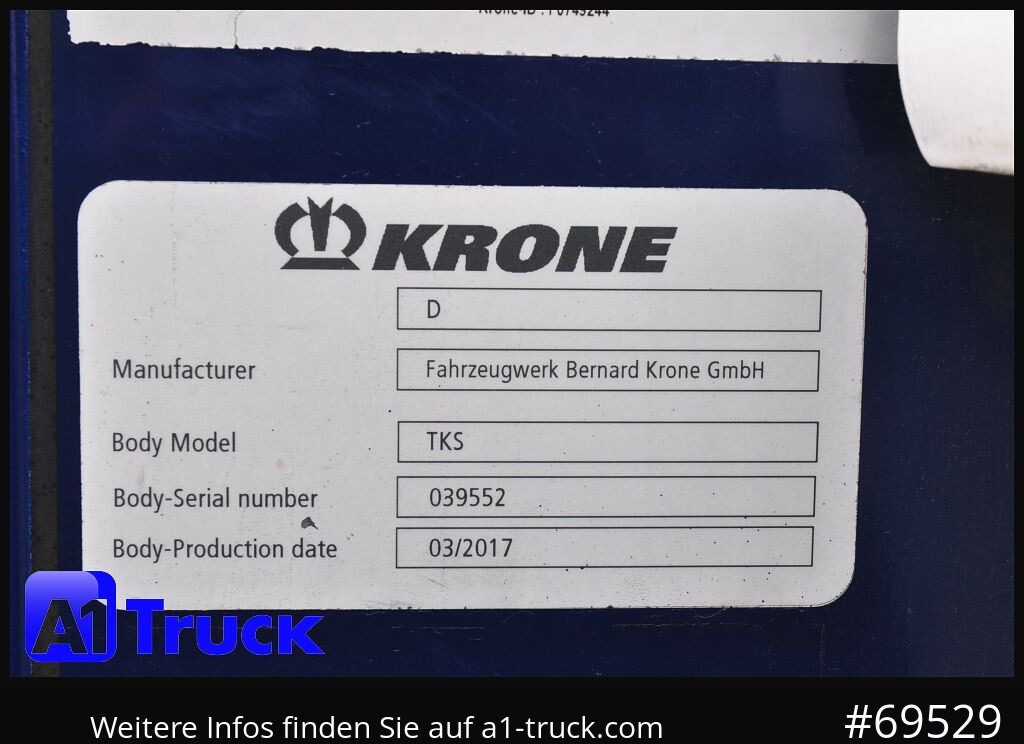 Semirremolque frigorífico KRONE SD, ThermoKing SLX i 300, Doppelstock,