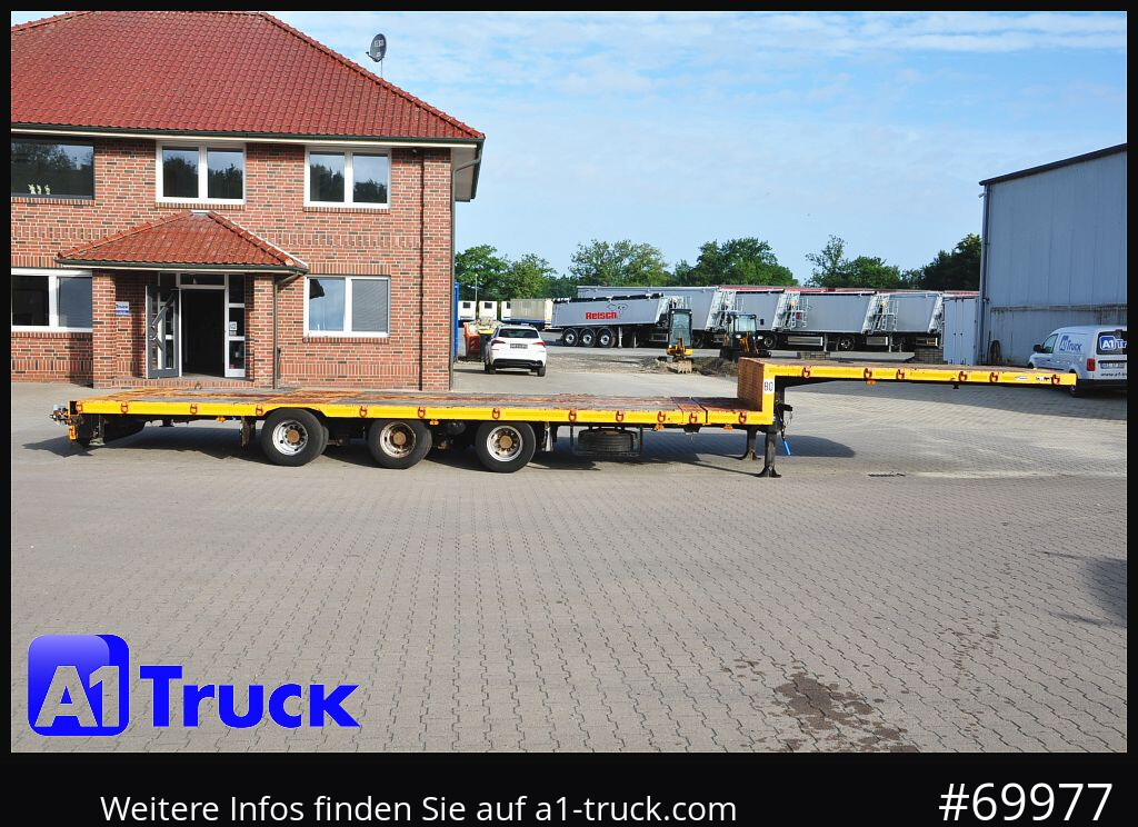 Semirremolque góndola rebajadas GOLDHOFER STN-3L-37, Tele Tieflader, Lenkachse,