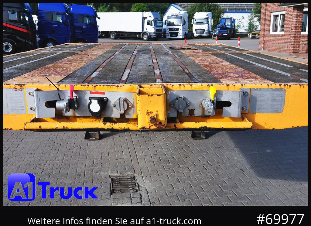 Semirremolque góndola rebajadas GOLDHOFER STN-3L-37, Tele Tieflader, Lenkachse,