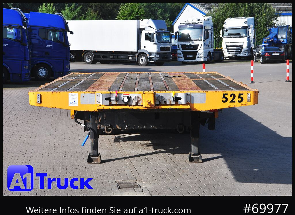 Semirremolque góndola rebajadas GOLDHOFER STN-3L-37, Tele Tieflader, Lenkachse,