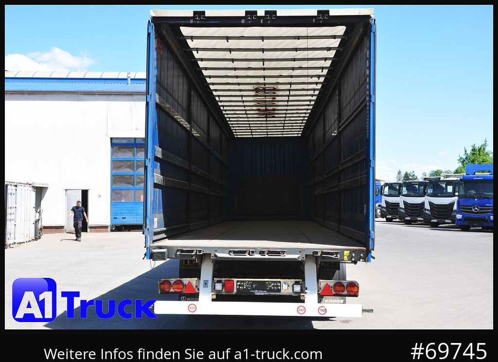 Semirremolque lona KRONE SD Tautliner, Code XL, BPW, der Rahmen ist gut.