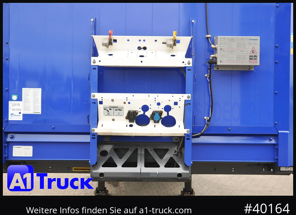 Semirremolque lona KRONE Tautliner, Lenkachse, Coimulde, Ice Protect, TÜV 09/2026