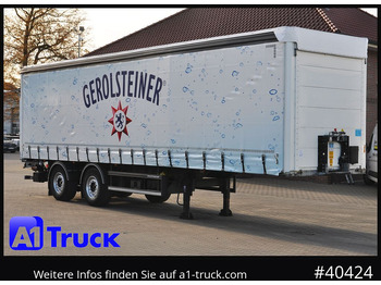 Semirremolque lona SCHMITZ Getränke, Lenkachse, LBW, Ladebordwand, kurzer Aufbau