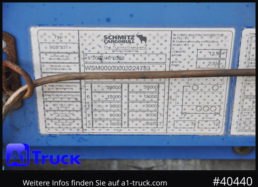 Semirremolque lona SCHMITZ Tautliner, Code XL, Coil, Bahn, verzinkt