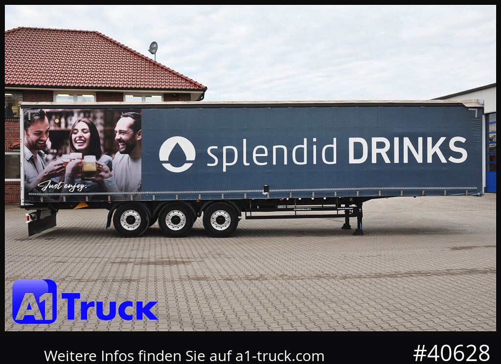 Semirremolque lona SCHWARZMUELLER Speed Curtain, Getränke, Alu, Liftachse, VDI 2700