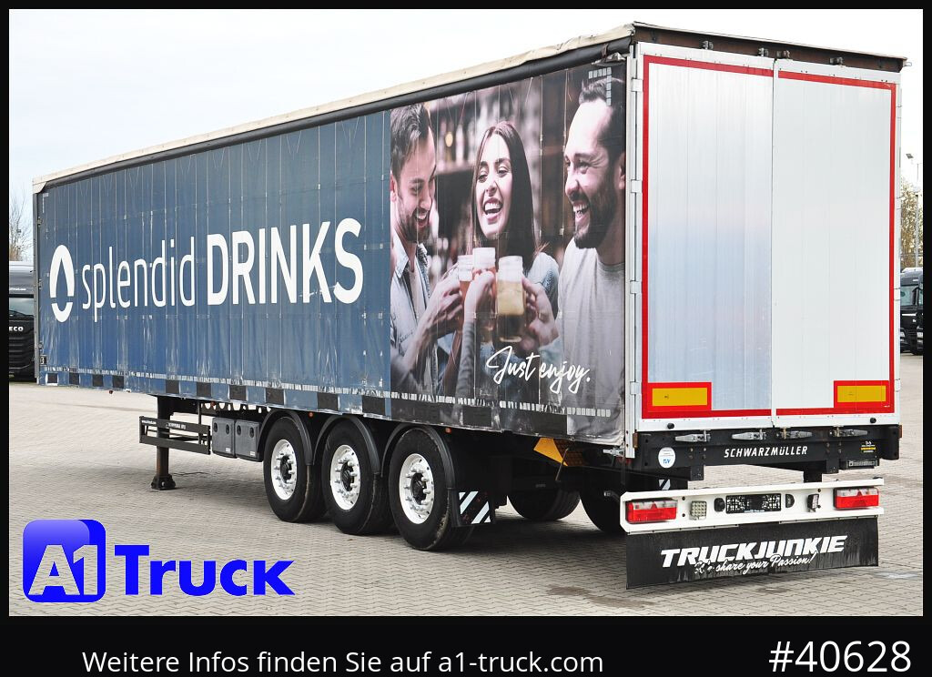 Semirremolque lona SCHWARZMUELLER Speed Curtain, Getränke, Alu, Liftachse, VDI 2700