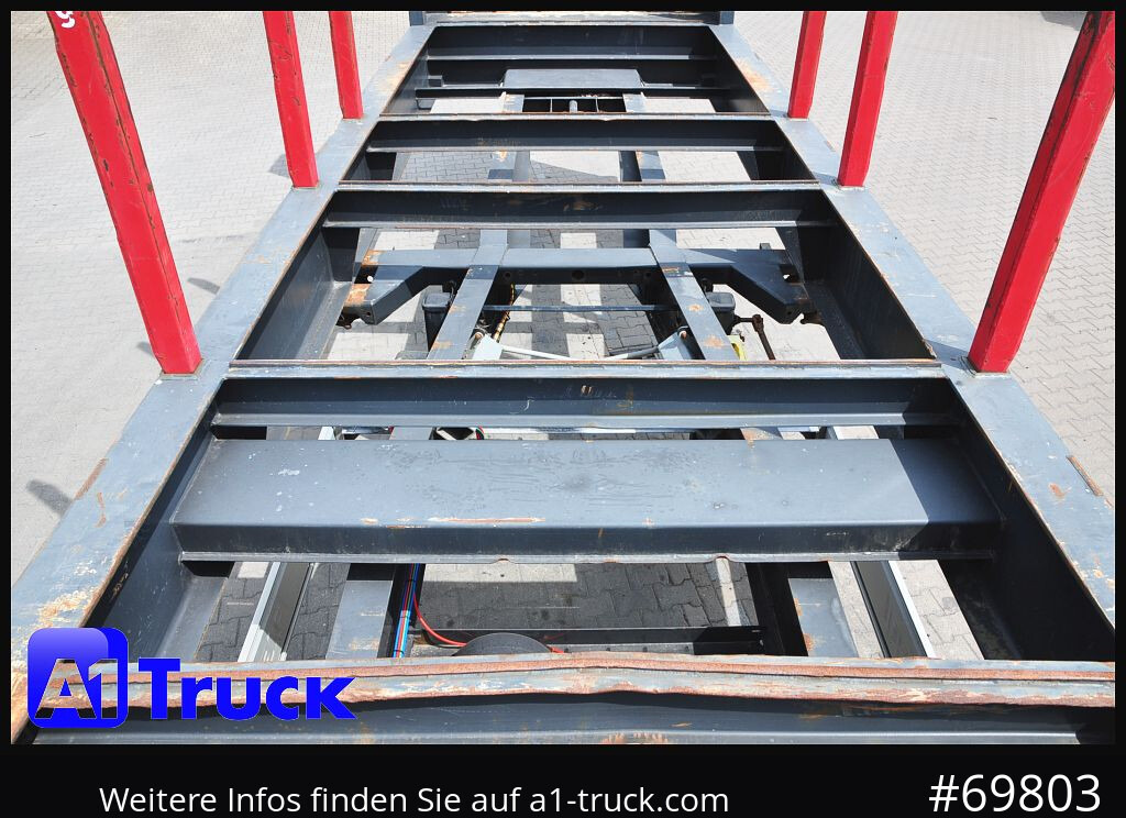 Semirremolque maderero FLIEGL SDS01, Langholz, Containeraufbau, Liftachse,