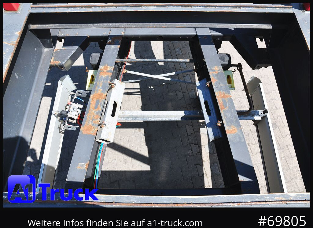 Semirremolque maderero FLIEGL SDS01, Langholz, Containeraufbau, Liftachse,