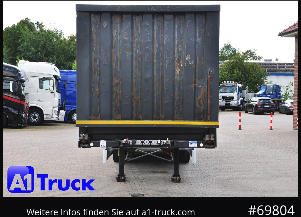 Semirremolque maderero FLIEGL SDS01, Langholz, Containeraufbau, Liftachse,