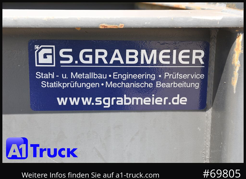 Semirremolque maderero FLIEGL SDS01, Langholz, Containeraufbau, Liftachse,