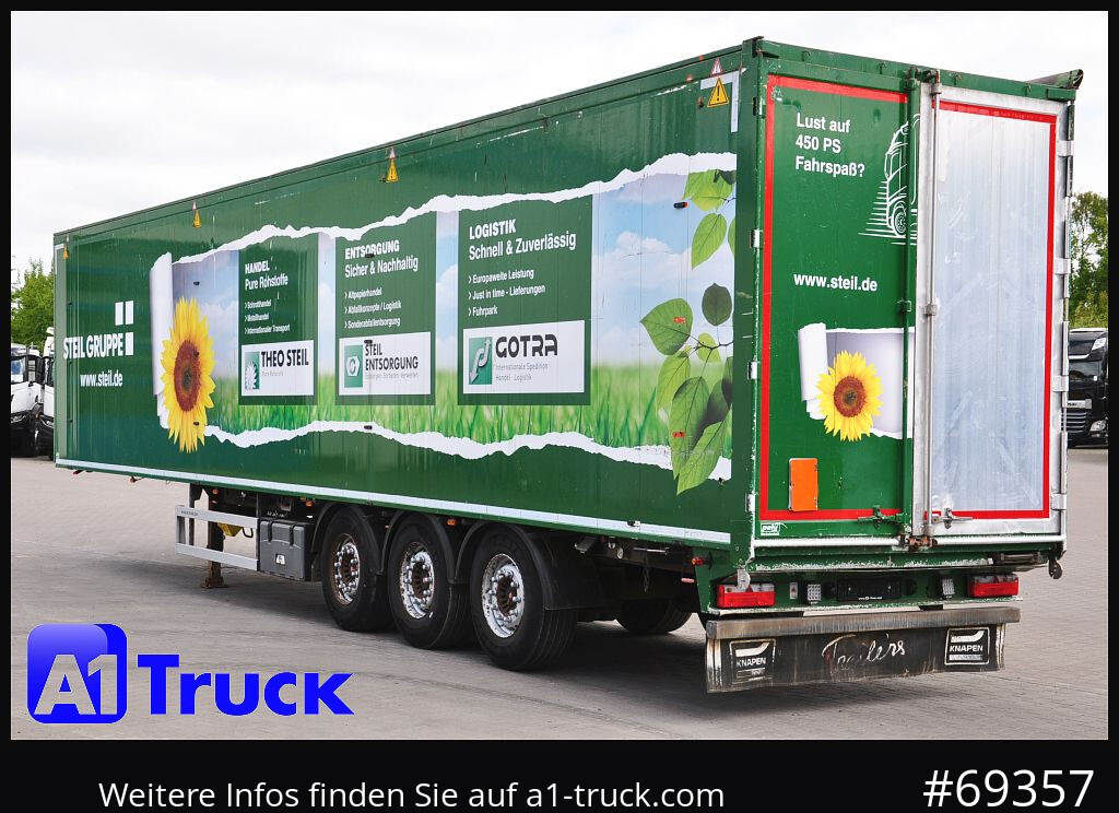 Semirremolque piso movil KNAPEN K100, Lift, SAF 90m³