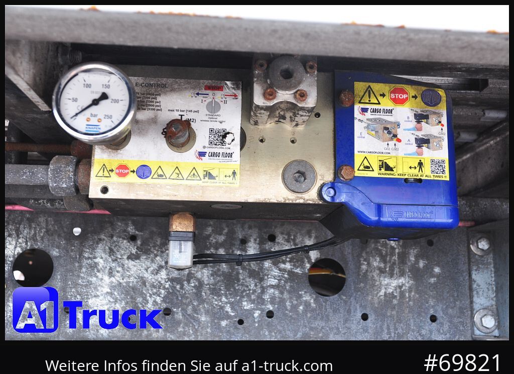 Semirremolque piso movil KNAPEN K100, Liftachse, Funk ca. 90m³