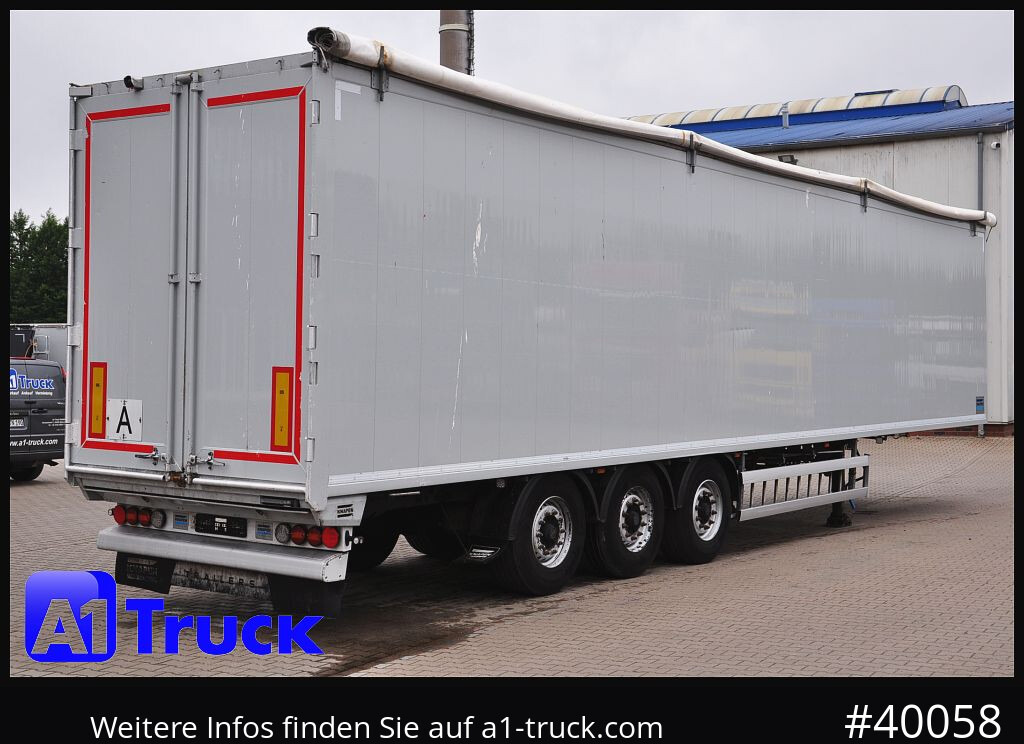 Semirremolque piso movil KNAPEN K100, Liftachse, Funk ca. 90m³
